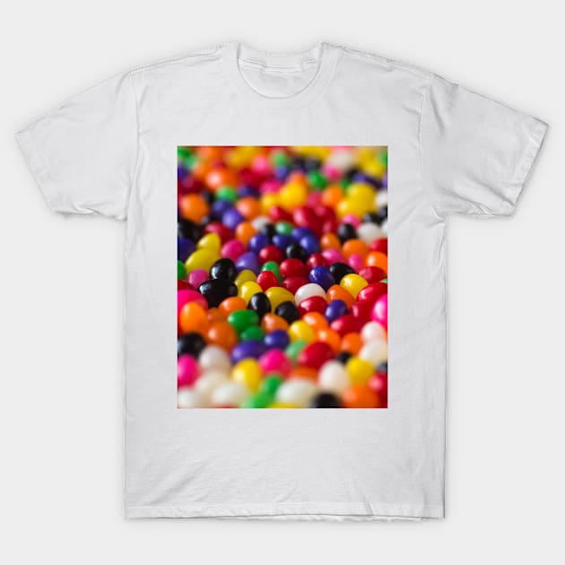 Rainbow Jelly Beans Candy T-Shirt by NewburyBoutique